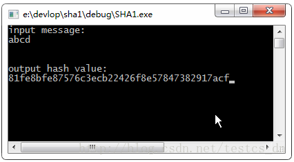 c语言实现SHA-1算法