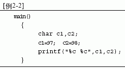 C语言的字符型数据