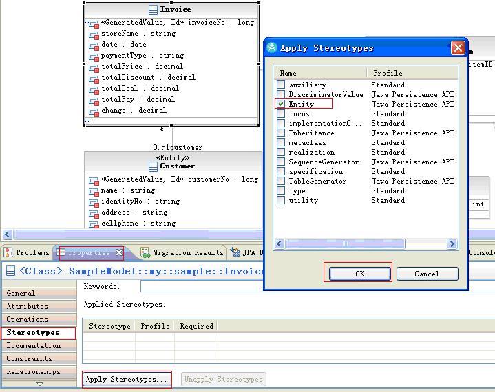 操作RSA V7.5中的UML-to-JPA转换加速JPA开辟