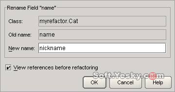 JBuilder2005实现重构之重命名