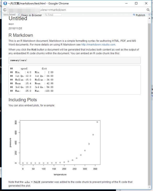 R语言knitr之rmarkdown