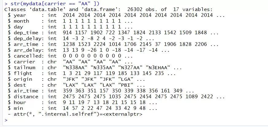 R语言学习笔记之——数据处理神器data.table