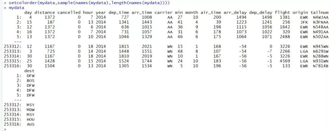 R语言学习笔记之——数据处理神器data.table