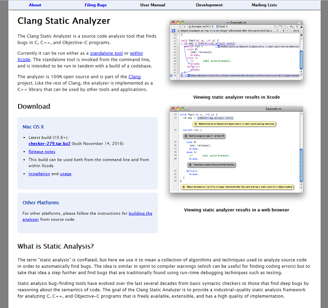 clang-analyzer